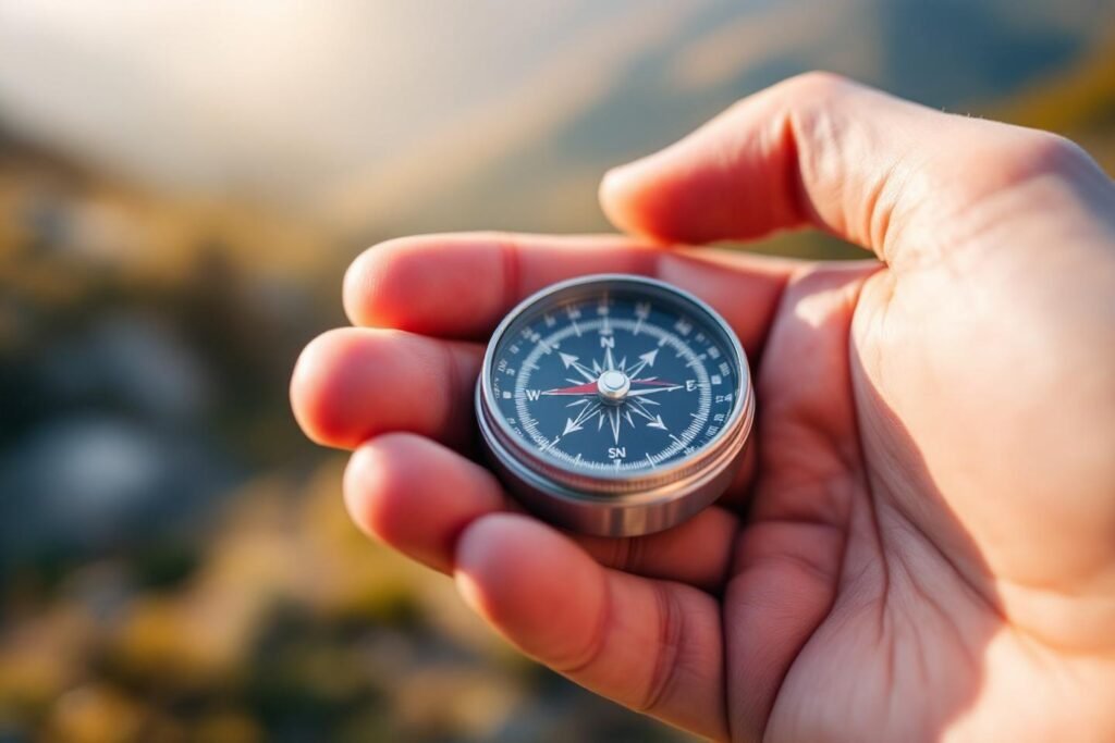 Boussole orientation randonnée : guide complet et conseils